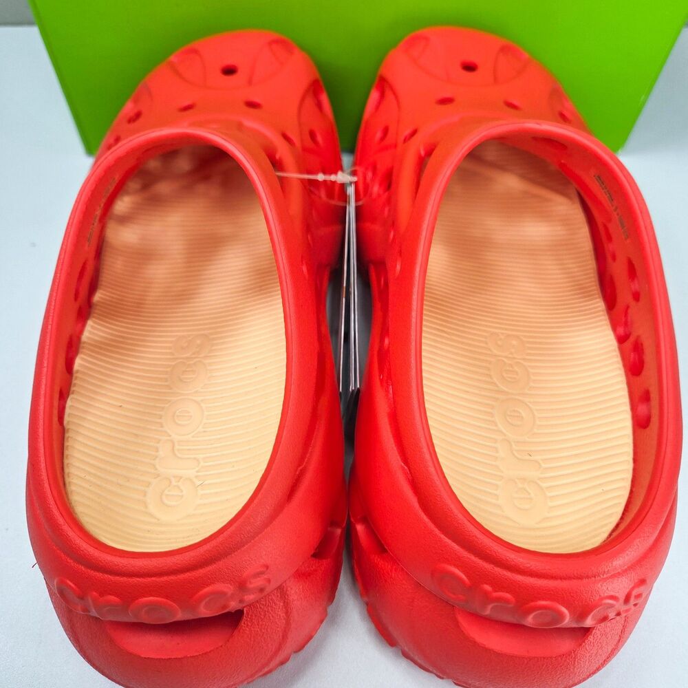 Crocs Women's Caged Clog Starfish Orange Sandals 211141-7AH Sz 6W - Picture 4 of 8